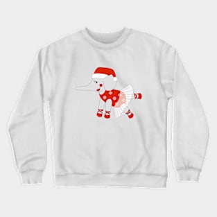 Christmas Ballerina Elephant Digital Art | Christmas Special | illusima Crewneck Sweatshirt